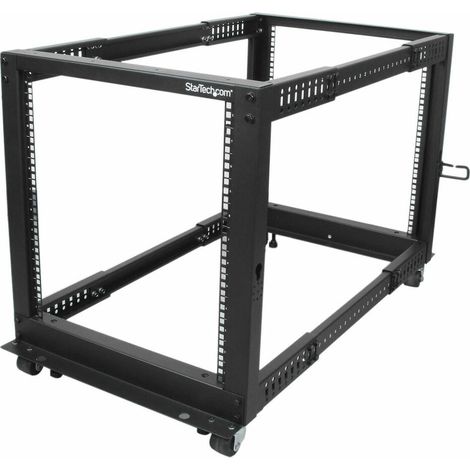 StarTech 12U Rack ouvert 4 montants noir ajustable