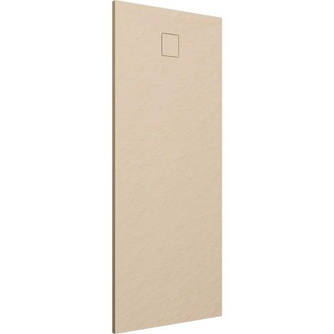 Piatto Doccia Rettangolare 90x160 cm in SMC Colore Avorio Effetto Pietra Tagliabile e Antiscivolo Altezza 2,6cm Mod. Samos