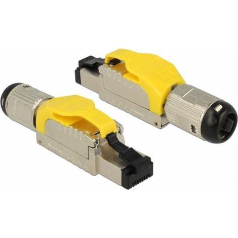 DeLOCK 86287 cavo di collegamento RJ-45 Argento, Giallo (1/3)