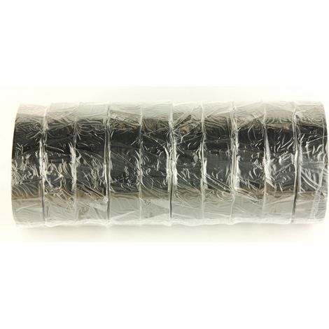Ruban adhesif isolant electrique noir - 10 rubans