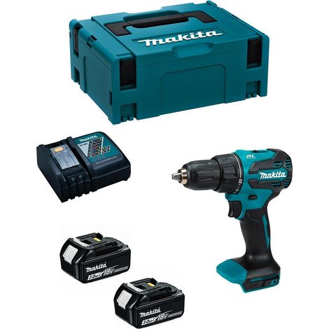 Schlagbohrschrauber MAKITA DHP490RFJ (2 x 3,0 Ah + DC18RC + MAKPAC 2) (1/5)