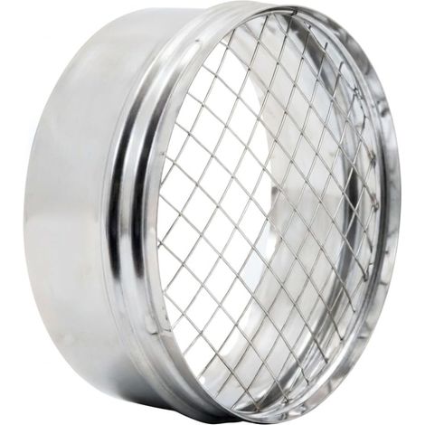 MAKA Terminale a Tappo con Rete Canna Fumaria Acciaio Inox Ø 140 mm (1/5)