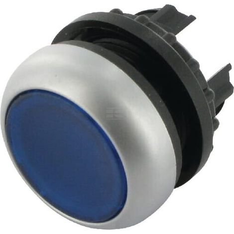 Pulsador iluminado azul bloq. BOUTON EATON M22DRLB