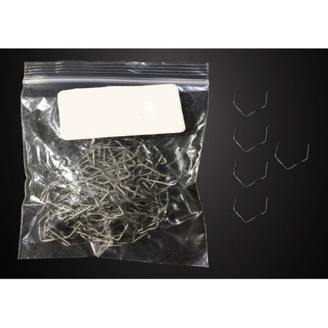 500 outils de réparation de fissures de pare-chocs de voiture en plastique, outils de soudure pour réparation plastique (0,6 mm), paquet de 500
