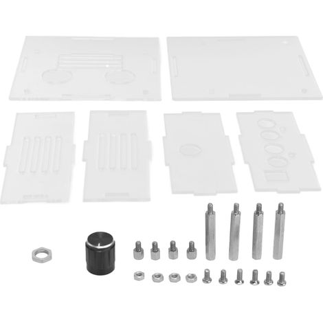 Boîtier acrylique transparent pour préampli tube 6J1, kit de protection avec vis de fixation, coque de montage (1/5)