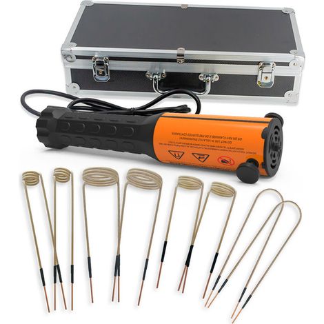 Outil Chauffe-Boulons à Induction Solary - Chauffe-Induction Magnétique 1100W 220V pour Déblocage de Boulons, Extracteur d'Écrous avec 8 Bobines pour le Retrait de Vis Rouillées