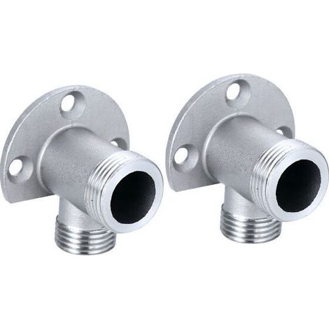 Kit d'installation pour robinet apparent – Tuyau de douche extérieur – Fixation raccord en cuivre – Filetage 1/2 NPT – Compatible avec robinet mural (1/5)