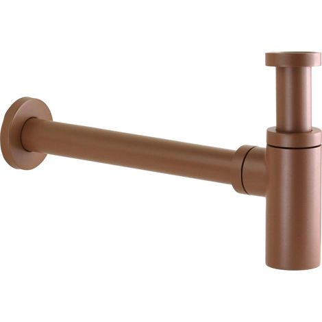 Sifone d'arredo per lavabo modello tondo in colore rosa metallizzato Pollini Acqua Desing SI0000103A3 Rosa Metallizzato (1/2)