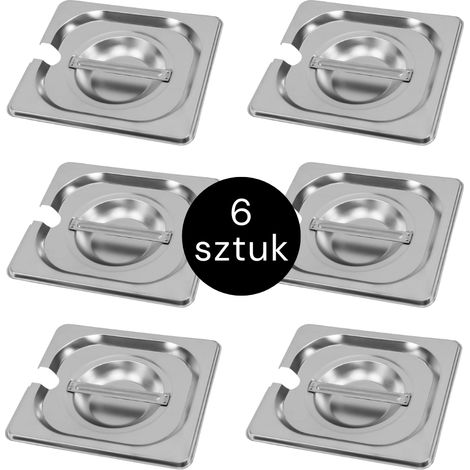 Deckel für GN Mega-M 1/6 176x162 mit Aussparung (6er-Set) N (1/2)
