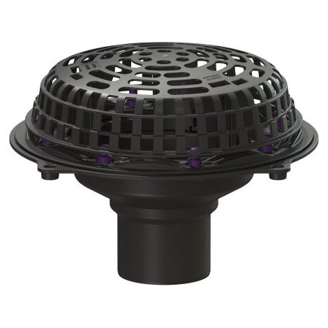 -Siphon de toit plat Ecoguss Pressfl., DN 100, avec chauffage