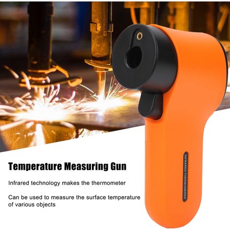 Thermomètre infrarouge sans contact HW550, thermomètre infrarouge laser (orange) (1/5)