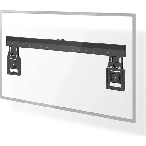 Soporte TV Fijo de pared  43 - 100 "  Peso máximo de pantalla compatible: 75 kg  Mínima distancia de la pared: 9,50 mm  Acero  Negro
