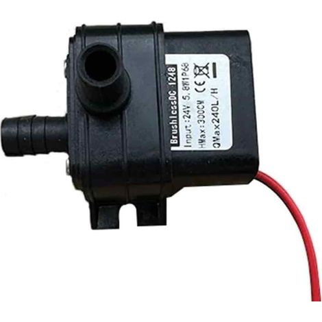 240 l/h Wasserpumpe, 12 V/24 V Gleichstrommotor (bürstenlos), leise Tauchpumpe, Keramikwelle, Garten/Pool (1/5)