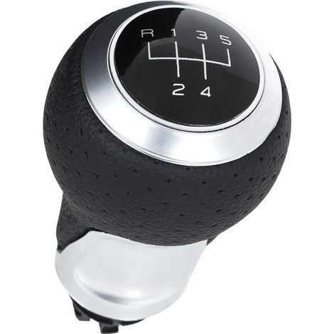 Pomo de cambio de marchas Audi A3 8L 96-03 NEGRO + CROMADO 5 VELOCIDADES (1/5)