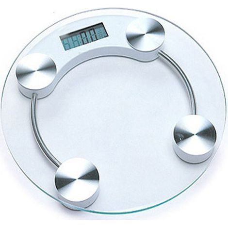 Grand Digitale Lcd Massa Corporea Pesapersone Vetro Transparente Pesa 150kg