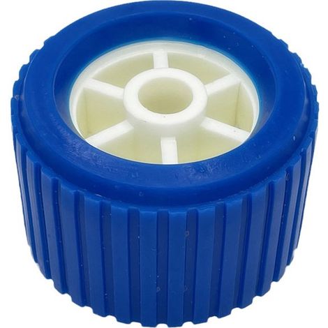pezzi Rimorchio per yacht blu Accessori per rimorchio per yacht con chiglia a rulli Accessori in gomma e plastica Puleggia in poliuretano (1/2)