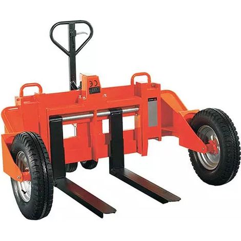 Transpallet manuale con ruote fuoristrada - Cantieri ed esterno - Forche 1277x860 mm - Capacità 1,2 t - RTT12