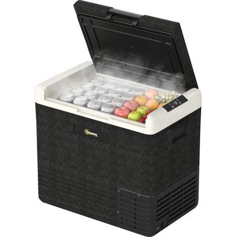 Outsunny Car Refrigerator 12V Portable Freezer for Camping, Driving, Picnic 50L