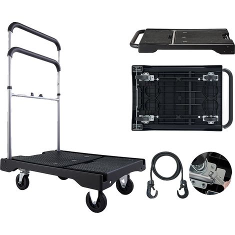 Chariot Poussette, Capacité de 150 kg, Design Pliable, 330lbs (1/2)
