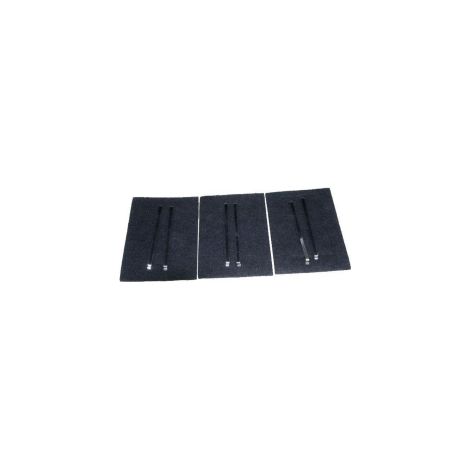 Lot de 3 filtres charbon (Kit AK204AE1) pour Hotte - 79X8361,AS0062457 DE DIETRICH, SAUTER, BRANDT, FAGOR, SANGIORGIO, MASTERCOOK, THER
