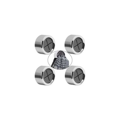 Juego de 4 pinzas para toallas, autoadhesivas, no requieren perforación, soportes autoadhesivos para toallas para baño, cocina y hogar (4 piezas) - Crezuo (1/4)