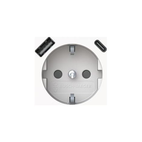 presa busch-jaeger eucb2usbac44m usb a e c sicurezza