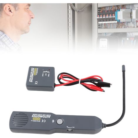 [Detector de cortocircuito para vehículos] Detector de cortocircuito y rotura de cable de CC (6-42 V) con señal acústica y cable flexible de 18 cm de longitud para un diagnóstico rápido de automóviles (1/5)