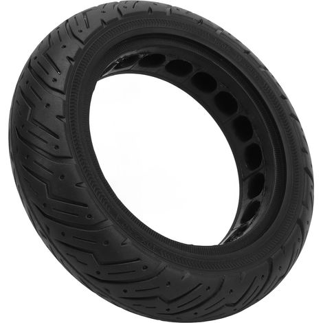Pneu de trottinette électrique 10x2.50 increvable, antidérapant, structure alvéolaire, plein (1/5)