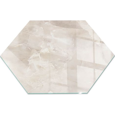 Décorative Plaque de protection de sol en verre trempé pour cheminée ou poêle moderne Motif marbre naturel h40 cm (1/5)