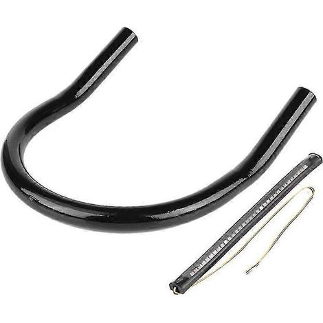 Support de cadre de selle arrière de moto 210 mm avec éclairage LED intégré, accessoire DIY, noir incurvé intelligent (1/5)