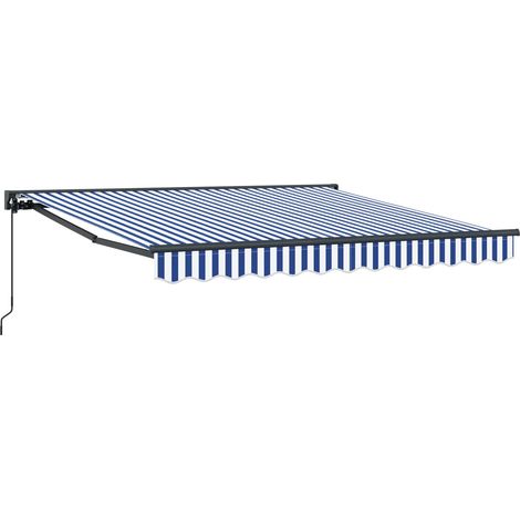 Maison Exclusive - Struttura della tenda Blu e Bianco 300 x 250 cm
