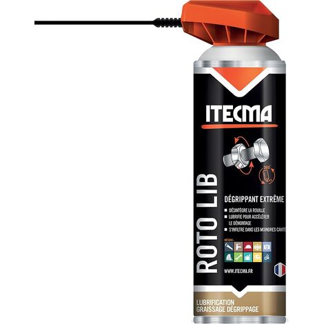 Dégrippant ROTO LIB. aérosol de 650 ml brut- 500 ml net - ITW SPRAYTEC ITECMA (1/3)