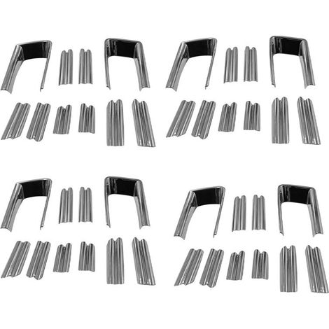 Embellecedor de protección del parachoques delantero 40X, tira de faros antiniebla, embellecedor cromado para faros antiniebla para Alphard serie 30