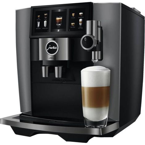 JURA J10 Twin Diamond Onyx (EA) - Macchina da Caffè Automatica con doppio macinacaffè, 46 specialità, Cold Brew e Sweet Foam