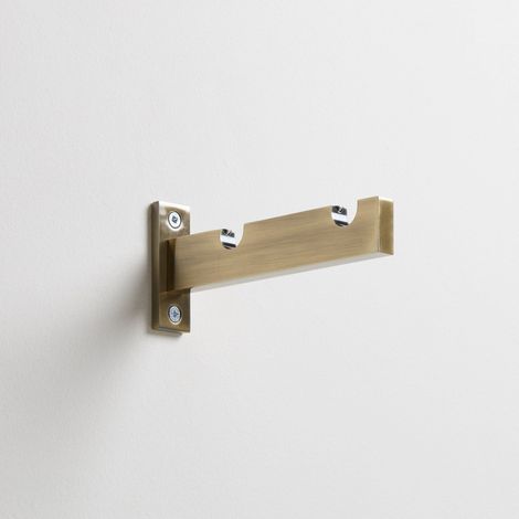 Support berceau double Ø1,9x17,5 cm MADURA - Laiton - ALMA (1/2)