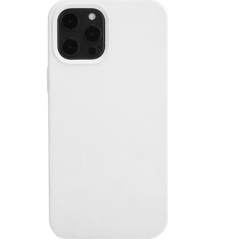 Coque téléphone silicone liquide antichoc protection pour iPhone 12 Pro Max Blanc (1/5)