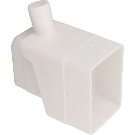 Système de récupération d'eau de pluie professionnel avec kit de dérivation de descente de gouttière résistant aux UV pour jardin et pelouse extérieurs (blanc) (1/5)