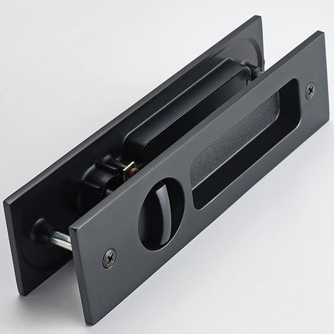 Poignée coulissante à mortaise 155mm – Alliage aluminium et laiton – Résistante à la corrosion – Pour portes coulissantes et de grange (1/5)