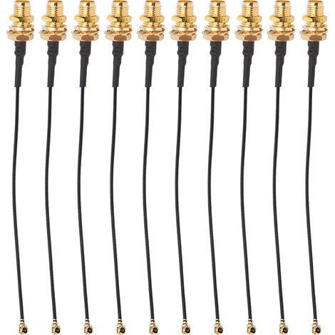 Câble d'extension SMA vers IPX (U.FL), 10 pièces, capteur d'alimentation d'antenne, reconnaissance faciale, 10cm (1/5)