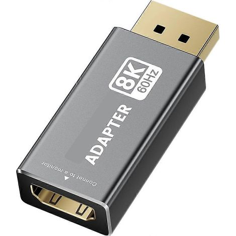 Adaptateur DisplayPort vers HDMI compatible, adaptateur unidirectionnel DP vers HDMI compatible (1/5)