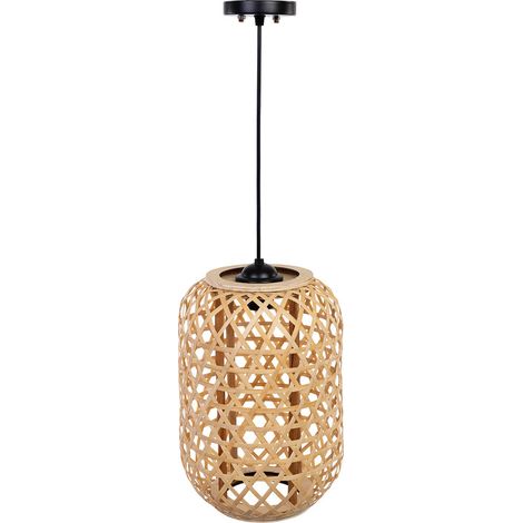 Lampara de techo de bambu D23x33 (1/5)