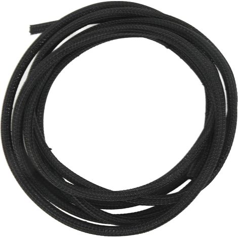 Gaine de protection de câble noire de 5 mm (0,2 po) avec enroulement automatique, résistante aux hautes températures, pour camping-car et bateau, 3 mètres (10 pi) (1/5)