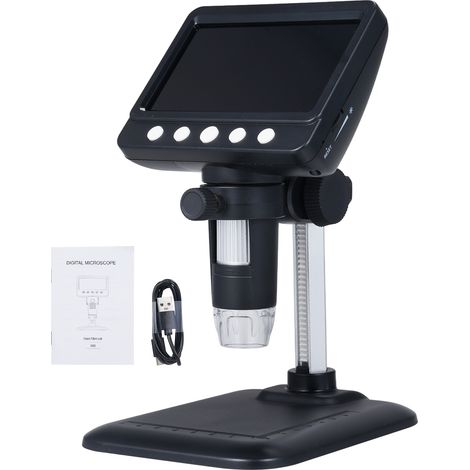 Microscope numérique IPS 4,3 pouces 1000x 1920X1080 – Stockage 32M 2 millions pixels 8 LED 369, observation (1/5)
