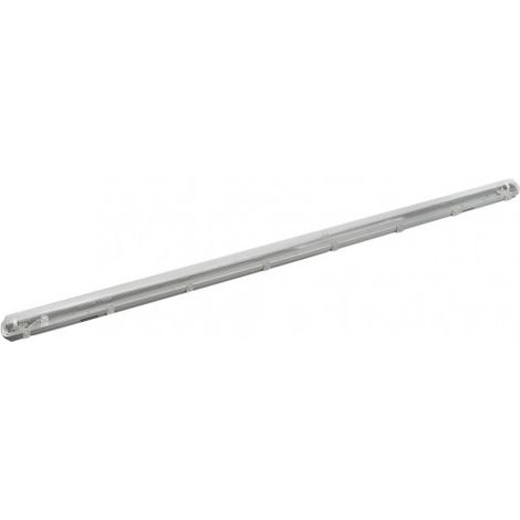 FAB 150491150  Schermo Stagno 150cm Linee Per Led 1xt8 Ip54 Grigio/trasparente 158x7,8x6 Cm (1/2)