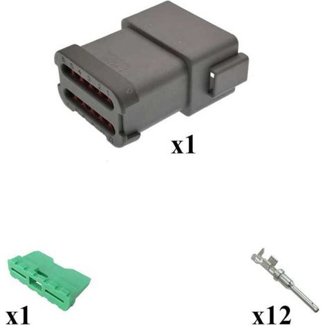Kit Connecteur DT series femelle 12 Voies E003