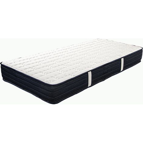 Matelas réversible NORA, 90x190 cm, en mousse mémoire de forme haute adaptabilité et ergonomique, indépendance du couchage, épaisseur 20cm (1/5)