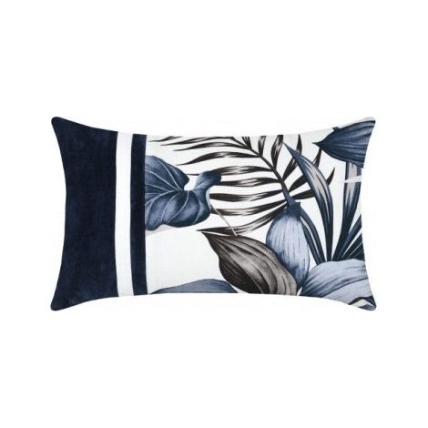 Stoff Kissen Paraiso 30x50cm blau - Stoff