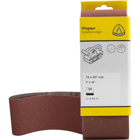 Klingspor LS 309 XH Hobbänder, 100 x 560 mm Korn 100 F5, SB-verpackt im Reiter (1/3)