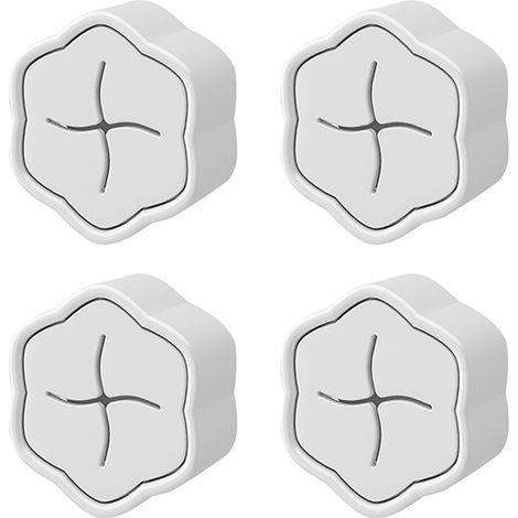BEBUSINGOTO Juego de 4 toalleros sin taladro - Toallero de cocina - Gancho de ABS - Diseño sencillo y elegante (1/5)