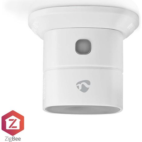 Detector de CO SmartLife  Zigbee 3.0  Funciona con pilas  Ciclo de vida del sensor: 10 años  EN 50291  Android™/IOS  Con botón de prueba  85dB  Blanco (1/5)